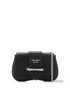 Prada Logo Cross Body Bag In Black