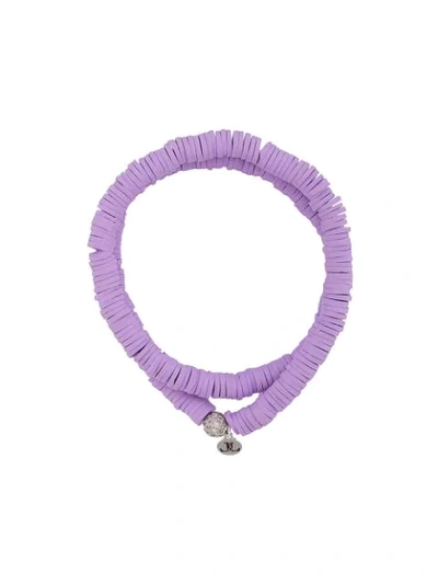 Lord And Lord Designs 'tribal' Wickelarmband In Purple