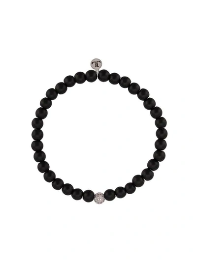 Lord And Lord Designs Jay Z Beaded Bracelet In Black