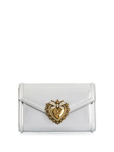 Dolce & Gabbana Devotion Belt Bag In Silver
