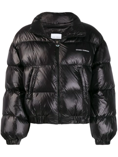 Chiara Ferragni Zipped Padded Jacket In Black