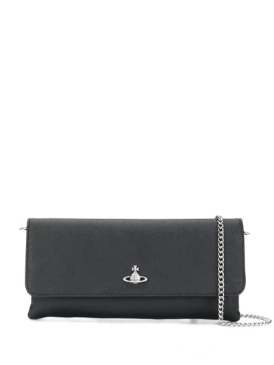 Vivienne Westwood Victoria Clutch With Flap Black