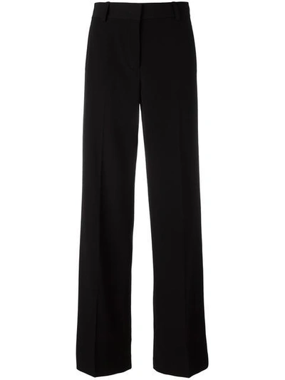 Dkny Tailored Wide Leg Trousers In Black