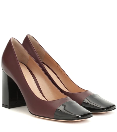 Gianvito Rossi Lucy 85 Leather Pumps In Brown