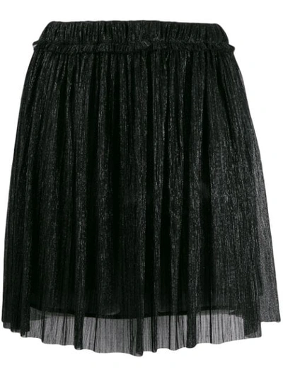 Isabel Marant Étoile Benedicte Pleated Mini Skirt In Black