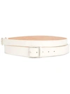 Alexander Mcqueen Double-wrap Leather Belt In White