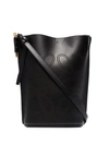 Loewe Gate Anagram Bucket Bag In Black