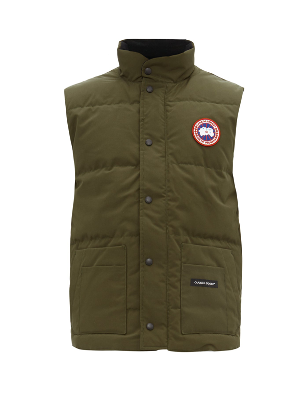 Canada Goose Freestyle Crew Quilted Down Gilet In Military Green | ModeSens