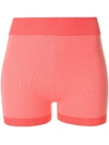 Nagnata + Net Sustain Yoni Technical Organic Cotton-blend Shorts In Rosa