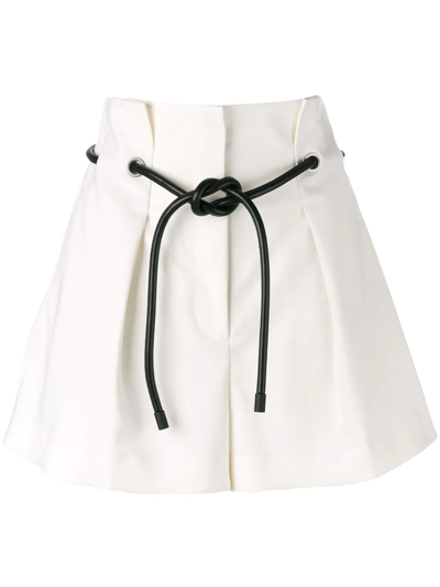 3.1 Phillip Lim / フィリップ リム White Tailored Pleated Shorts