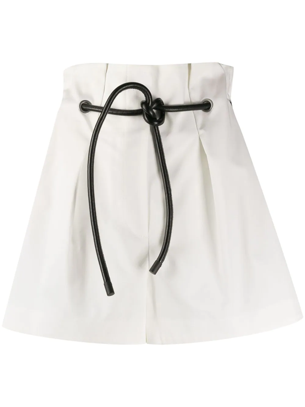 3.1 Phillip Lim White Tailored Pleated Shorts In An110 Wht. | ModeSens
