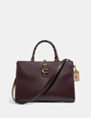 Coach Serra Satchel In Colorblock - Women's In Pewter/ink Multi