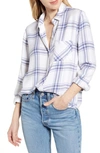 Rails Hunter Plaid Shirt In White Blush Blue