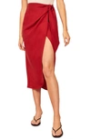 Reformation Citron Skirt In Cherry