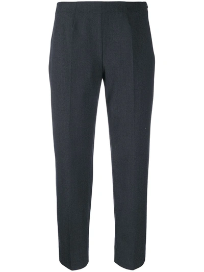 Piazza Sempione Tailored Cropped Trousers In Grey