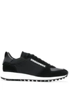 Dsquared2 New Hiking Suede And Neoprene Trainers In Black