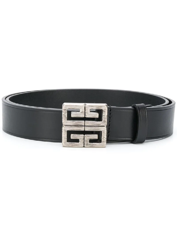Givenchy 4g Logo-buckle Leather Belt In 001 Black | ModeSens