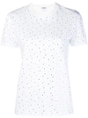 Miu Miu Embellished Classic T-shirt - White