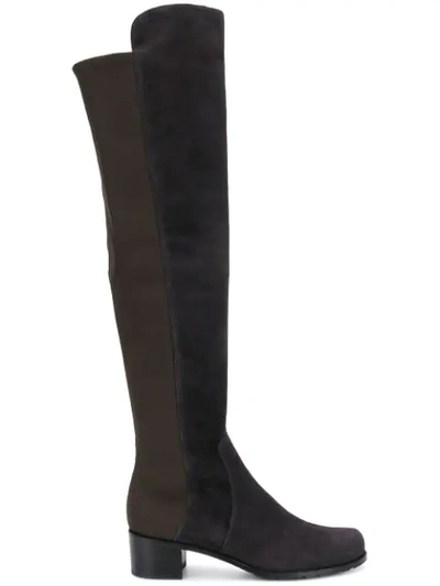 Stuart Weitzman Reserve Knee High Boots - Grey In Grey