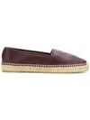 Saint Laurent Flat Espadrilles - Red