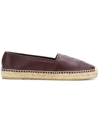 Saint Laurent Flat Espadrilles - Red In Red