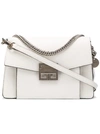 Givenchy Gv3 Small Leather Cross-body Bag In White