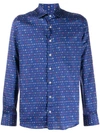 Etro Printed Shirt In Blue