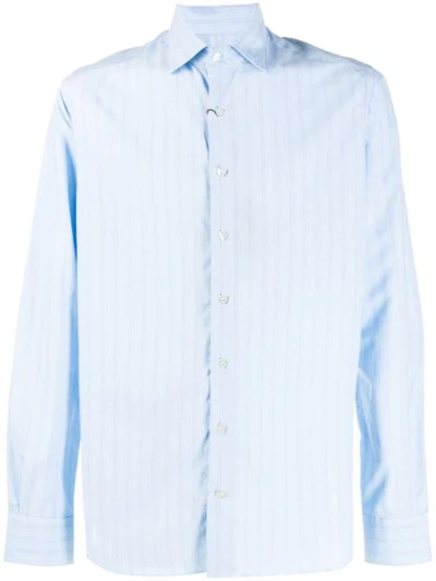 Etro Striped Shirt In Blue