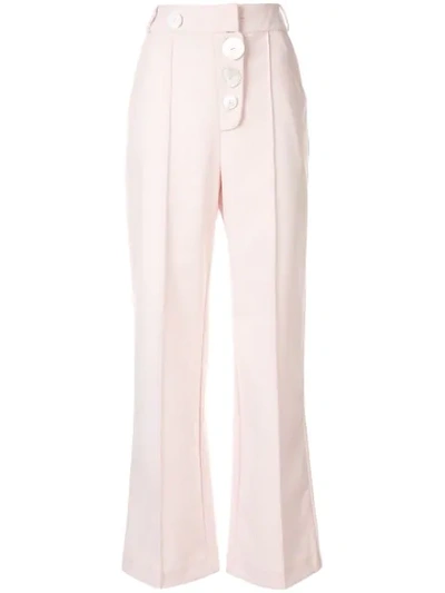 Acler Lynne Straight-leg Pants In Pink