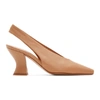 Bottega Veneta Almond Slingbacks In Nude