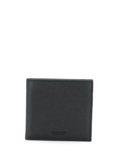 Giorgio Armani Bifold Wallet In 80001 Black