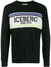 Iceberg Logo Sweater In Black