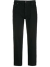 Saint Laurent Straight-leg Corduroy Trousers In Black