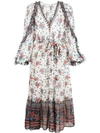 Ulla Johnson Romilly Floral Print Dress In White