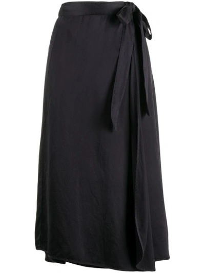 Forte Forte Wrap Midi Skirt In Black