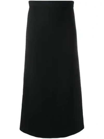 Dsquared2 Straight Midi Skirt In Black
