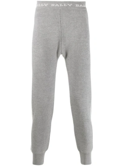 Bally Knitted Track Trousers In Grey