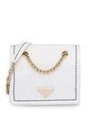 Prada Chain Strap Shoulder Bag In White