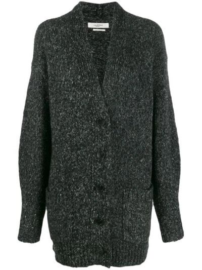 Isabel Marant Étoile Chunky Knit Cardigan In Grey