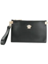 Versace Small Palazzo Wristlet Clutch In Nero