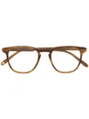 Garrett Leight Brooks Round-frame Glasses In Brown