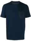 Prada Chest Pocket T-shirt In Blue