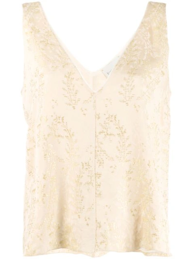 Forte Forte Sleeveless Embroidered Waistcoat In Neutrals