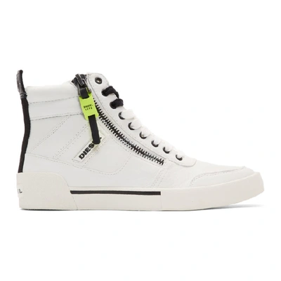 Diesel White S-dvelows High-top Sneakers In T1015 White