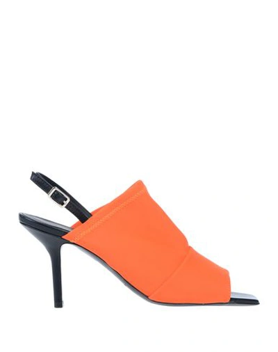 Angela Chiara Venezia Sandals In Orange