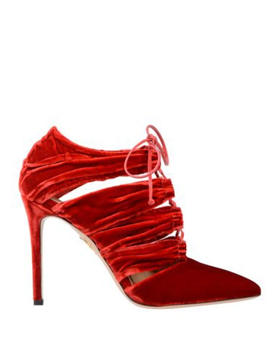 Charlotte Olympia Booties In Red