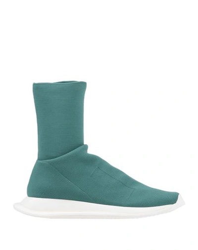 Rick Owens Drkshdw Ankle Boots In Green