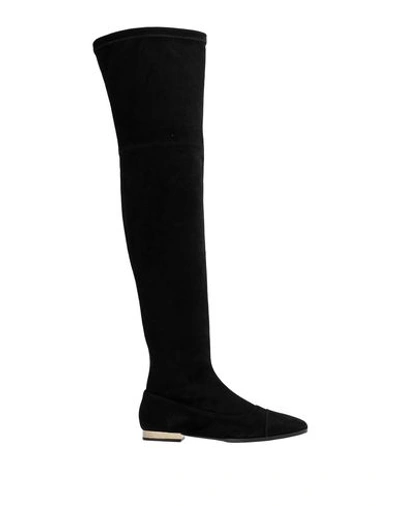 Anna Baiguera Knee Boots In Black