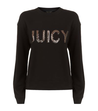 Juicy Couture Embellished Logo Sweatshirt | ModeSens