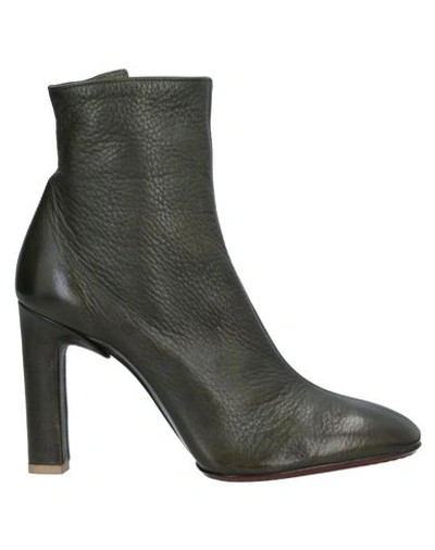 Santoni Edited By Marco Zanini Ankle Boots In Military Green